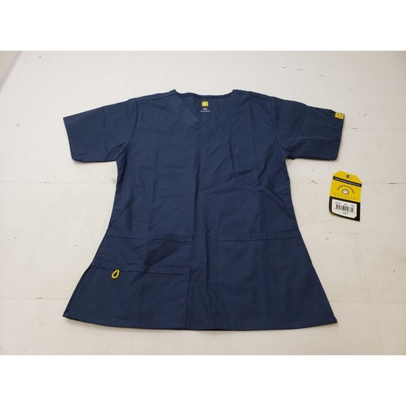 WonderWink Tops - Wonderwink Womens Scrub Top Premium Stretch Short Sleeve Blue Size XXS NWT